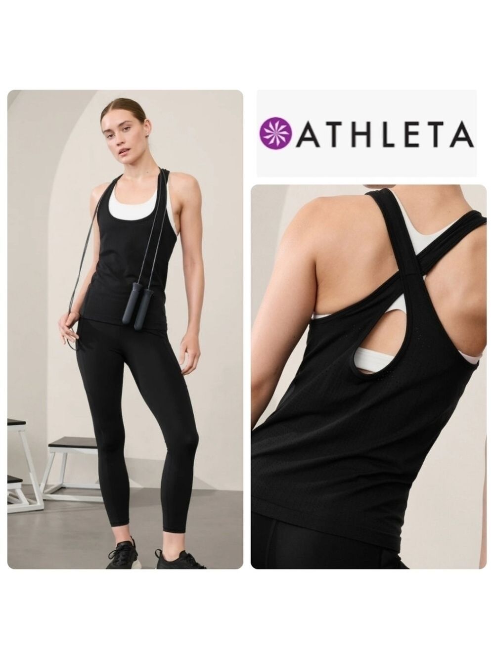 Athleta In Motion Seamless Criss Cross Tank top
